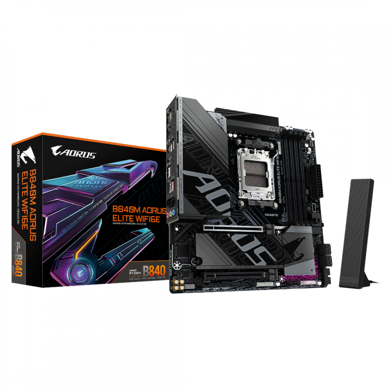 MOTHER GIGABYTE (AM5) B840M A ELITE WIFI6E