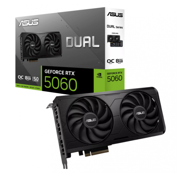 PLACA DE VIDEO ASUS DUAL RTX 5060 O8GB EVO