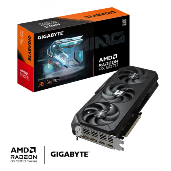PLACA DE VIDEO GIGABYTE RADEON RTX 9070 GAMING OC 16GB