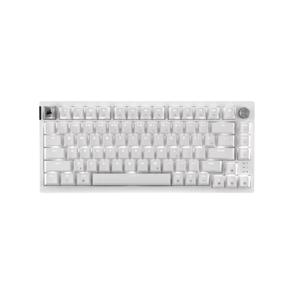 Teclado gamer mecanico CORSAIR K65 PLUS 75% RGB Mac/PC – Frost White Teclado gamer mecanico CORSAIR K65 PLUS 75% RGB Mac/PC – Frost White