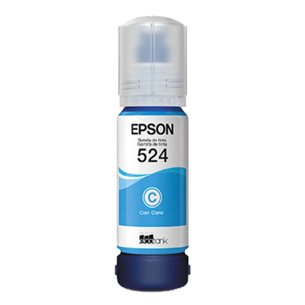 Botella de Tinta Epson 524 cian Botella de Tinta Epson 524 cian