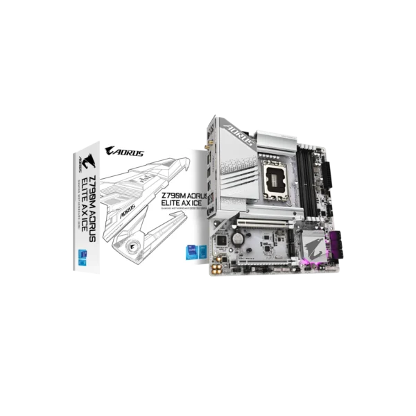 Motherboard GIGABYTE Z790M AORUS ELITE AX ICE LGA1700 DDR5