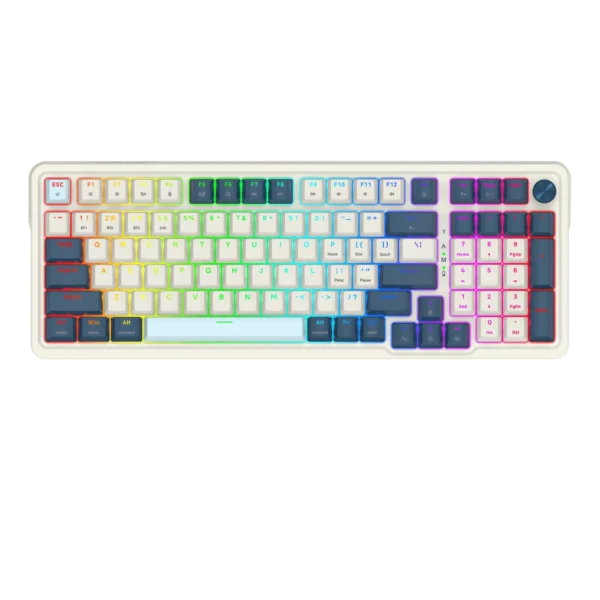 Teclado Redragon Eisa Pro K686 Blanco – Azul