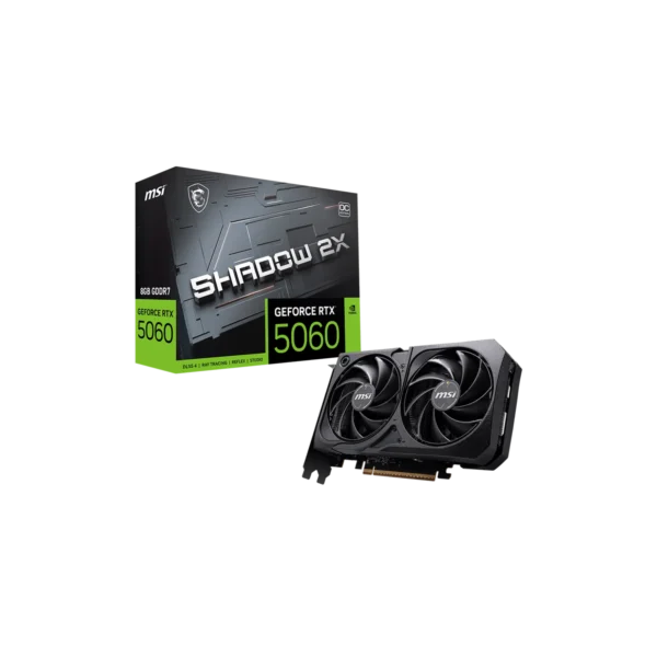 Placa MSI  NVIDIA GeForce RTX 5060 8G SHADOW 2X OC