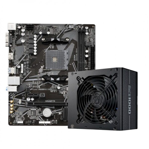 KIT GIGABYTE A520M K V2 + COOLER MASTER ELITE GOLD 1000W FM (Full Modular)