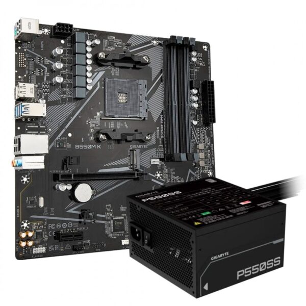 KIT GIGABYTE SILVER 550W + B550M K KIT GIGABYTE SILVER 550W + B550M K
