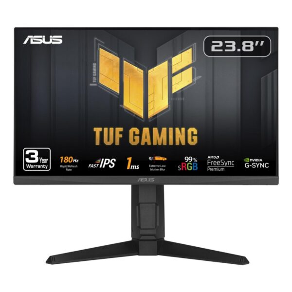 MONITOR 24 ASUS VG249QL3A GAMING FHD IPS 180Hz 1ms Pie profesional Altura Ajustable MONITOR 24 ASUS VG249QL3A GAMING FHD IPS 180Hz 1ms Pie profesional Altura Ajustable