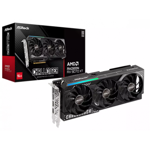PLACA DE VIDEO ASROCK RX9070XT 16GB CHALLENGER