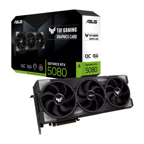 PLACA DE VIDEO ASUS TUF RTX 5080 O16GB GAMING PLACA DE VIDEO ASUS TUF RTX 5080 O16GB GAMING