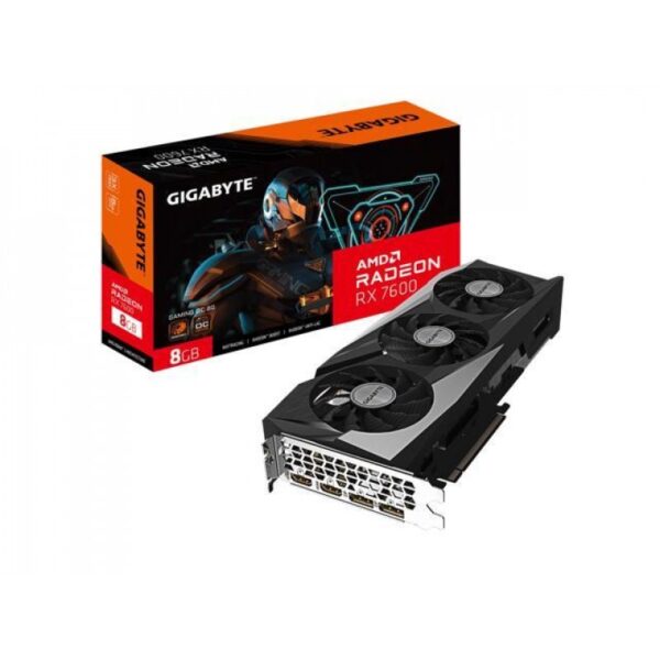 PLACA DE VIDEO GIGABYTE RADEON RX 7600 GAMING OC 8GB PLACA DE VIDEO GIGABYTE RADEON RX 7600 GAMING OC 8GB
