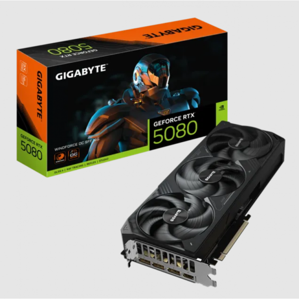 PLACA DE VIDEO GIGABYTE RTX 5080 WF3 OC 16GB