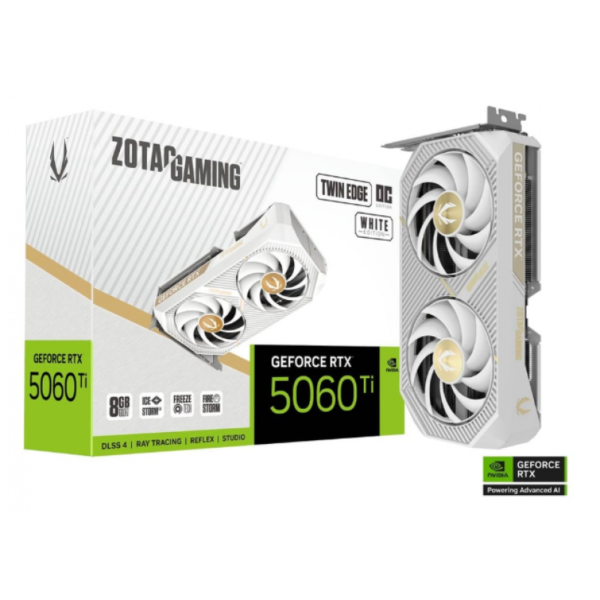 PLACA DE VIDEO ZOTAC RTX5060TI 8GB TWIN EDGE OC WHITE