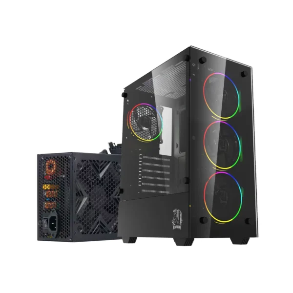 Gabinete Raptor Sentinel C/Fuente Raptor 650W 80+ Bronze