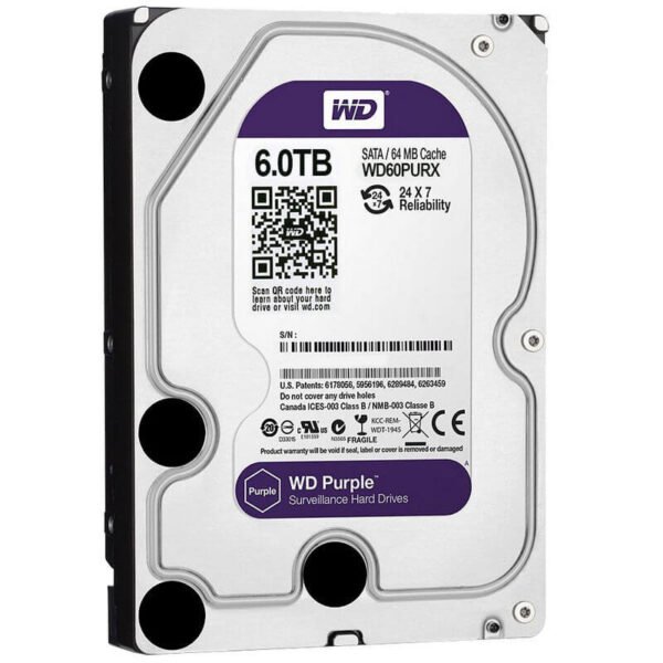 DISCO RIGIDO WD 6TB PURPLE SATA 3