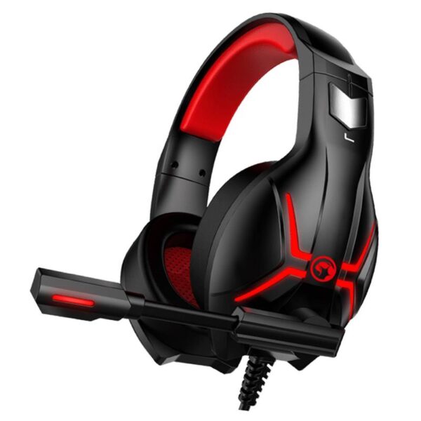 AURICULAR MARVO HG8928 USB-AUX-USB LED RED