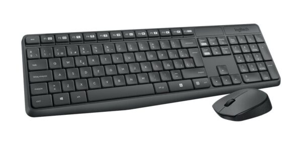 TECLADO + MOUSE LOGITECH WIR MK235 GREY