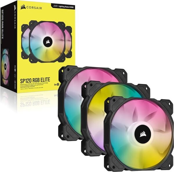 COOLER FAN CORSAIR SP120MM RGB ELITE PACK X3