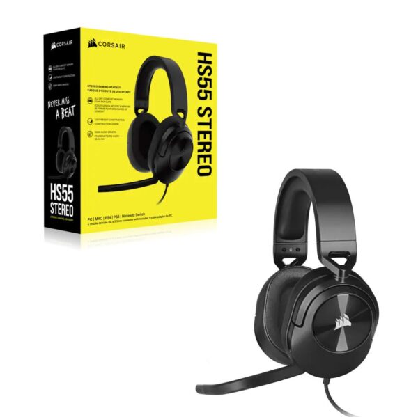 AURICULAR CORSAIR HS55 GAMING CARBON