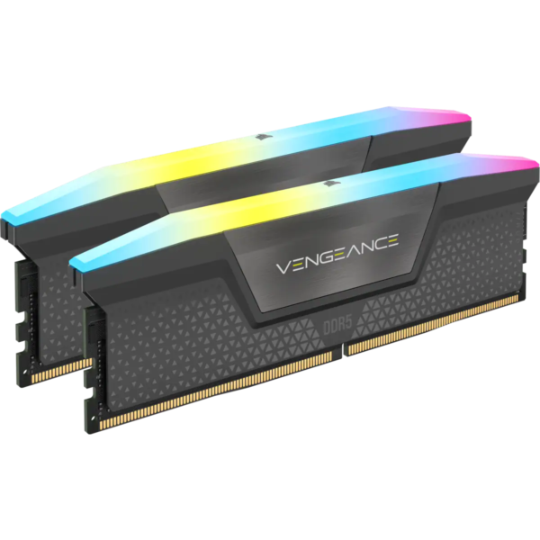 MEMORIA DDR5 CORSAIR 32GB 6000 MHZ VENGEANCE RGB BLACK (2X16) INTEL