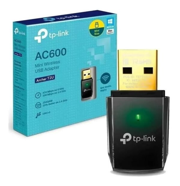 ADAPTADOR USB WIFI TP-LINK ARCHER T2U AC600