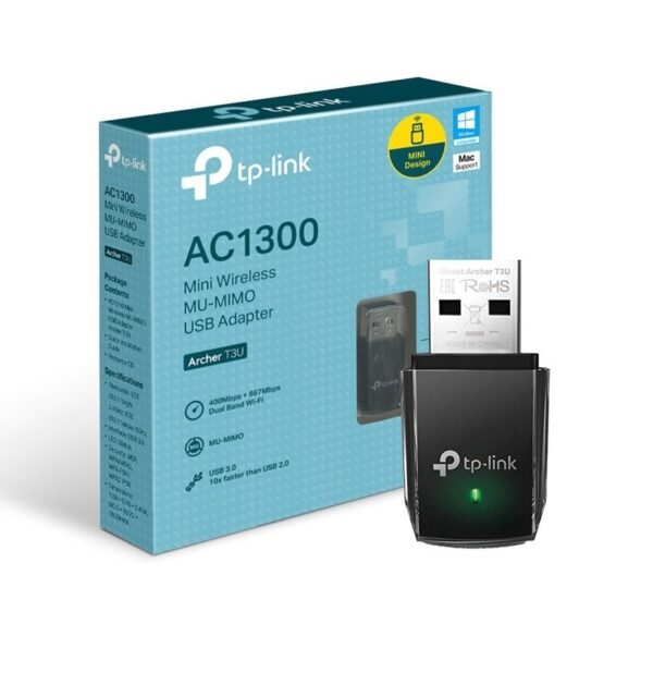 ADAPTADOR USB WIFI TP-LINK ARCHER T3U AC1300