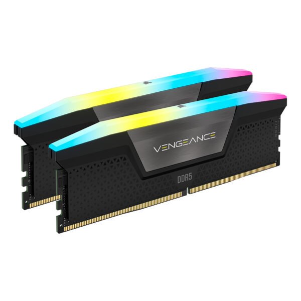 MEMORIA DDR5 CORSAIR 32GB 5600 MHZ VENGEANCE RGB BLACK (2X16) AMD